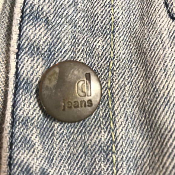 D. Jeans Sleeveless Cropped Vest With Butterfly Back Embellishments Junior Large - Picture 11 of 11